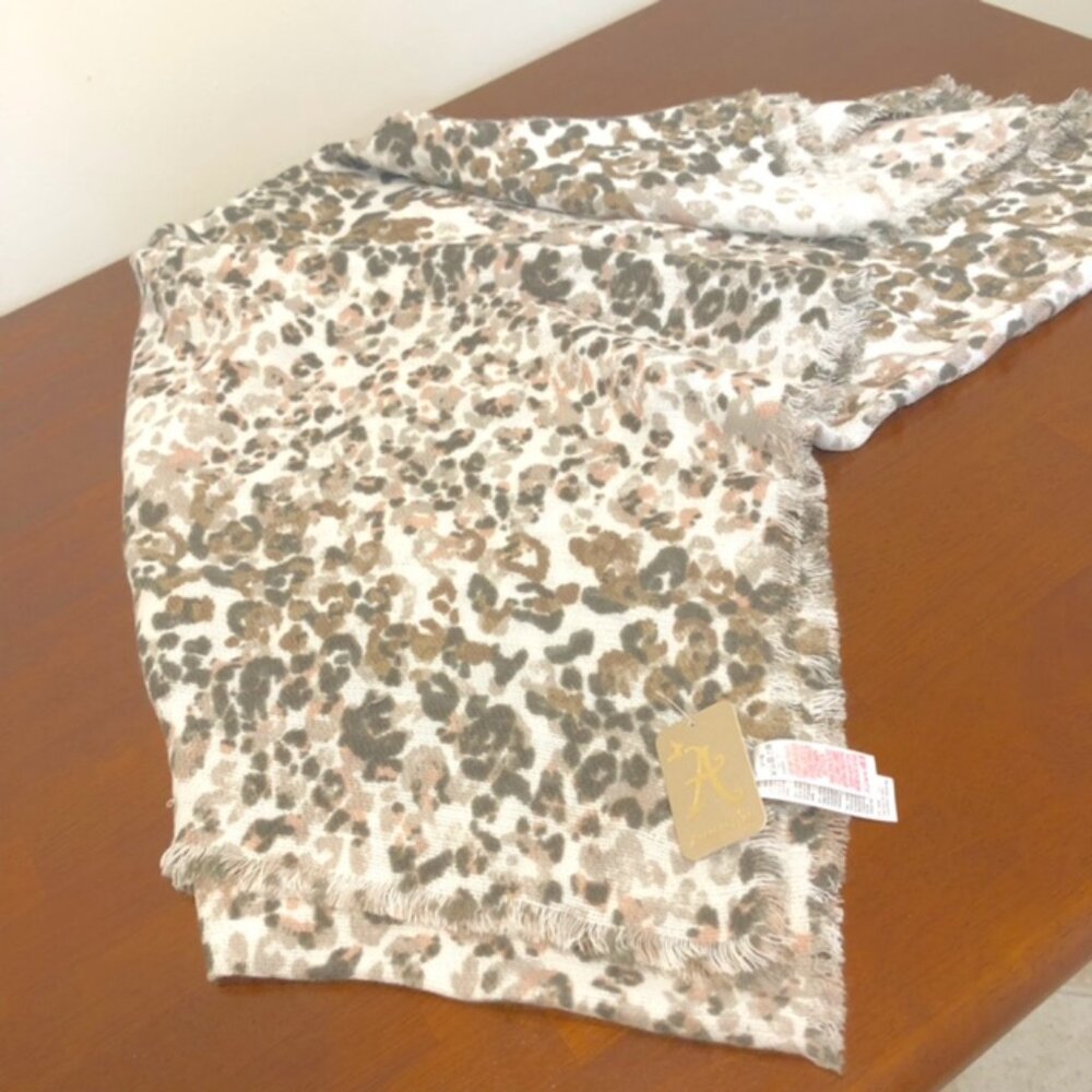 Animal Print Vintage Oversized Wrap Scarf.